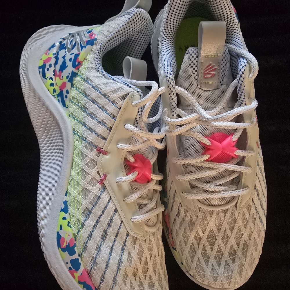 Under Armour Curry Insole Shoe Insert - Neon Lime with Red Accent